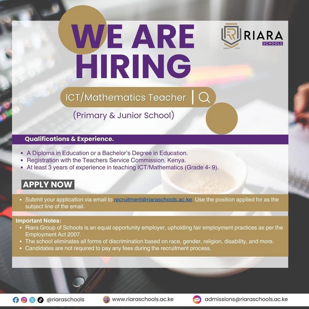 ICT/Mathematics Teacher 